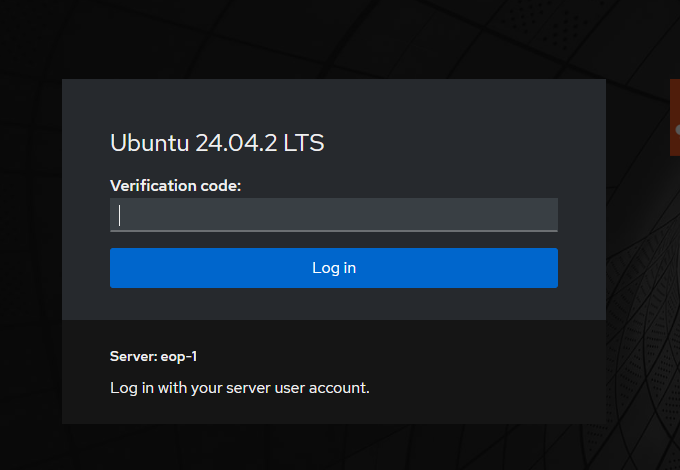 Verification Code Prompt