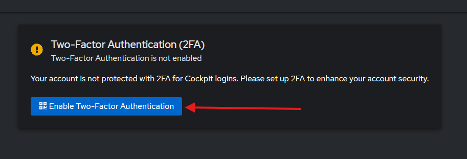 Enable 2FA button