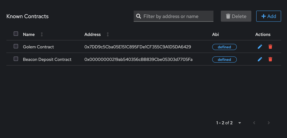 Firewall Known contracts