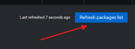 Refresh Packages List button