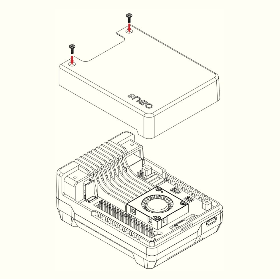 Securing top cover