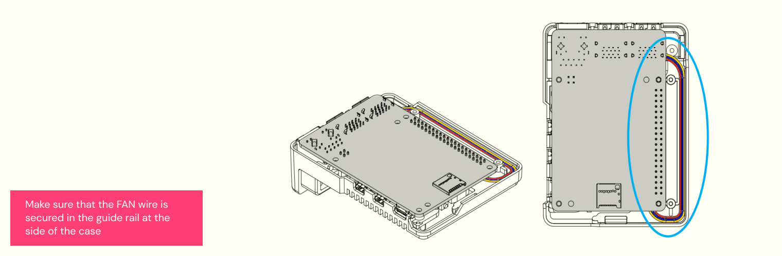 RPi 5 placement in case