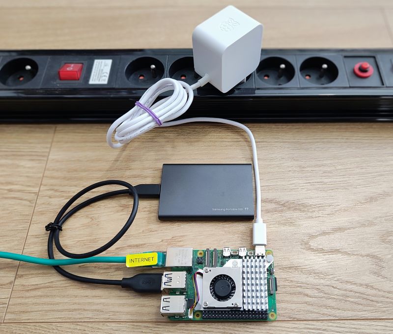 Assembled device with USB drive