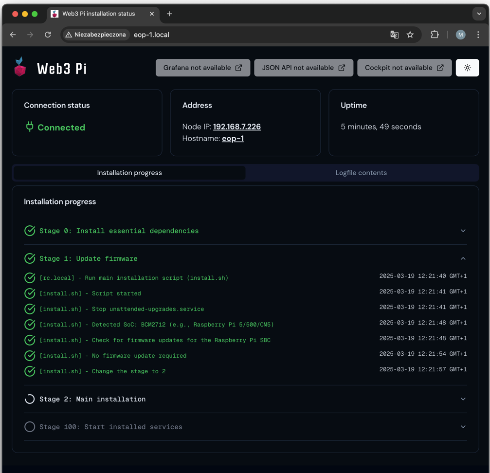Installation Monitoring