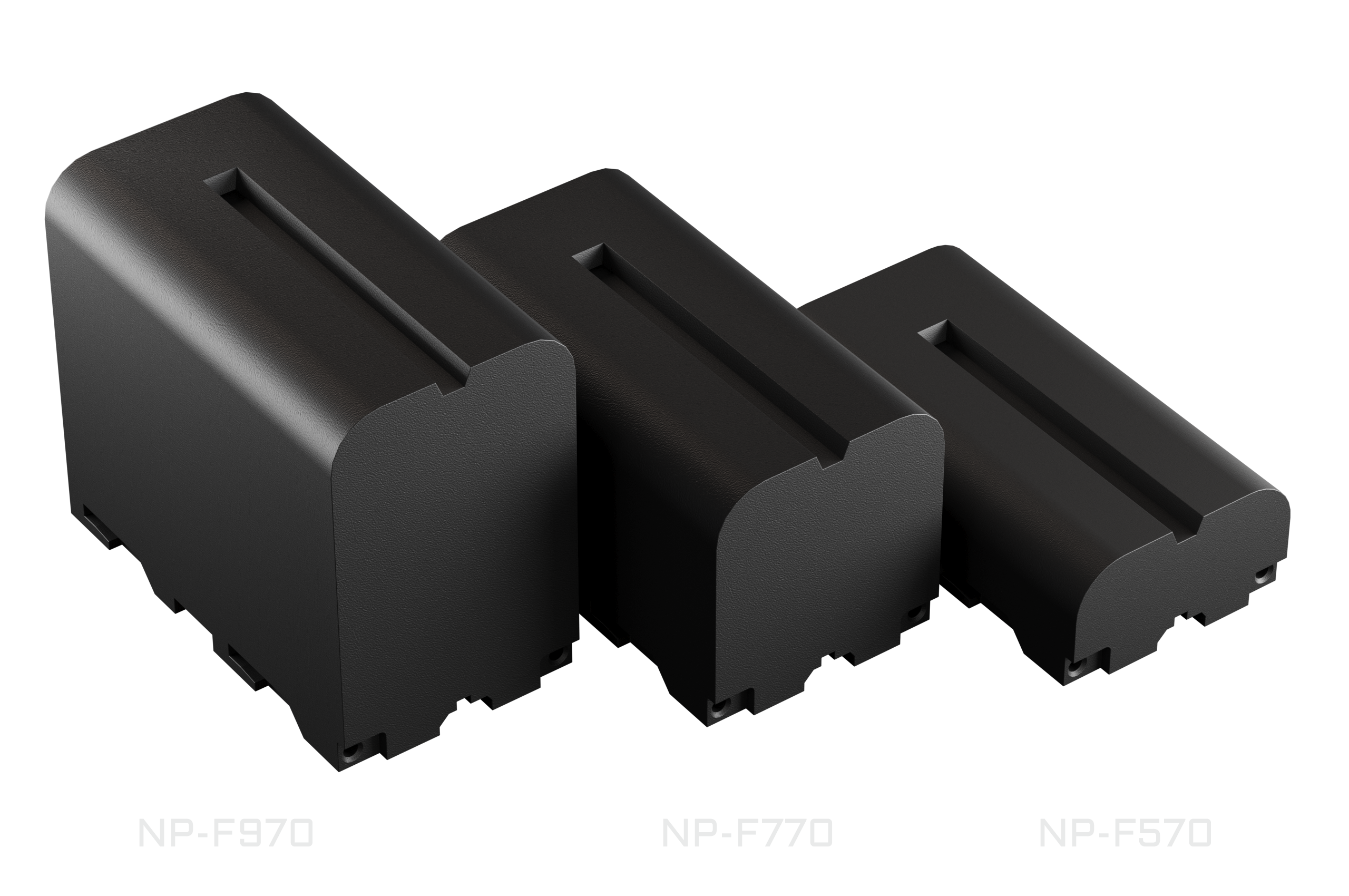 Sony NP-F970, NP-F770 and NP-F570 batteries